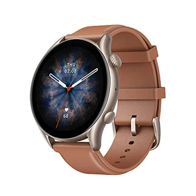 Image de Montre connectée Amazfit GTR 3 Pro Brown Leather