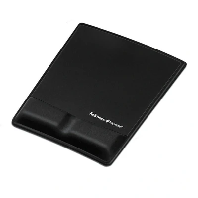 Image de Tapis de souris avec repose poignet Fellowes Lycra Noir