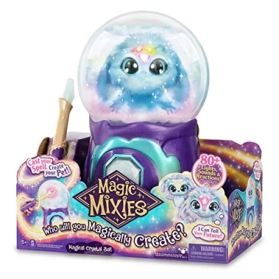 Afbeelding van My Magic Mixies (MGX06000) Interactief magisch speelgoed magische kristallen bal met lichten, effecten en geluiden zachte pluche pop om te onderhouden accessoires