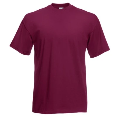 Afbeelding van Fruit Of The Loom Heren Valueweight T shirt met korte mouwen (Bordeaux)