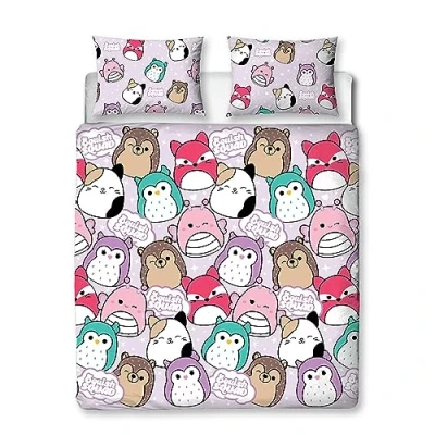 Afbeelding van Character World Squishmallows Beddengoedset voor tweepersoonsbed, omkeerbaar dekbedovertrek en bijpassende kussenslopen