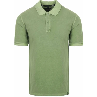 Afbeelding van Casa Moda Polo Piqué Garment Dye Groen Maat 3XL Heren