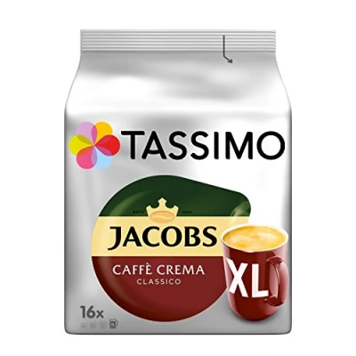 Image de Tassimo Jacobs Caffè Crema Classico XL 5 Paquetes (80 Porciones)
