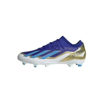 Afbeelding van adidas Performance X Crazyfast League FG Messi Voetbalschoenen met kunststof noppen, Heren, Maat: 43 1/3, Lucid blue/blue burst/footwear white