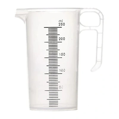 Afbeelding van Pro Measures FD324 maatbeker van polypropyleen, inhoud 250 ml, 59 mm x 73 mm, transparant
