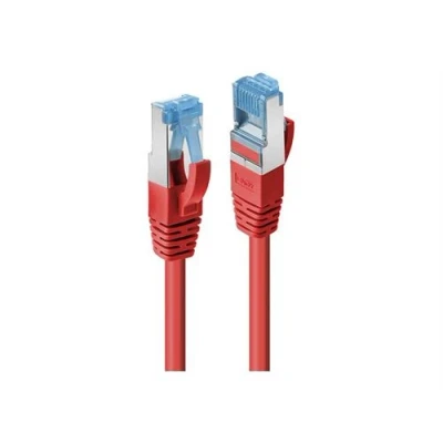 Image de Lindy Cordon de raccordement RJ 45 (M) pour 15 m SFTP PiMF CAT 6a démarré sans halogène crochet rouge