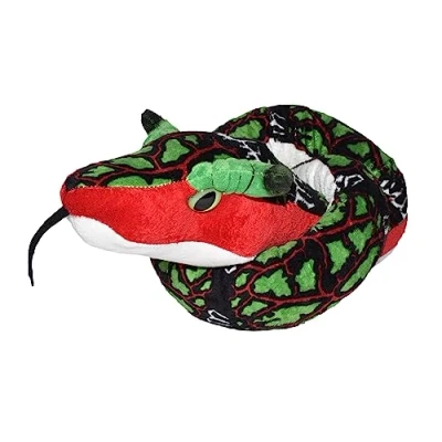 Afbeelding van Pluche rode knuffel slang 137 cm