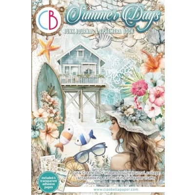 Afbeelding van Ciao Bella Summer Days A4 Junk Journal Ephemera Book (32pcs) (CBB010)
