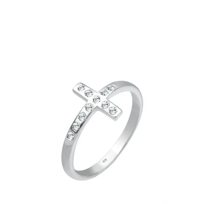 Afbeelding van Elli Cross Ring, Dames, Maat: 54, White