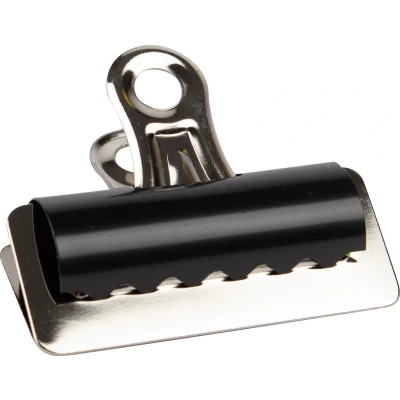 Afbeelding van Q connect Bulldogclip, Zwart, 70 Mm, Doos Van 10 Stuks Bulldogclips