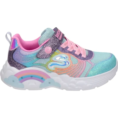 Afbeelding van Skechers Rainbow Racer Nova Blitz Meisjes Sneakers Multicolour Maat 34