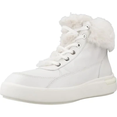 Afbeelding van Geox Dalyla Sneakers hoog, Dames, Maat: 40, White Leer en textiel