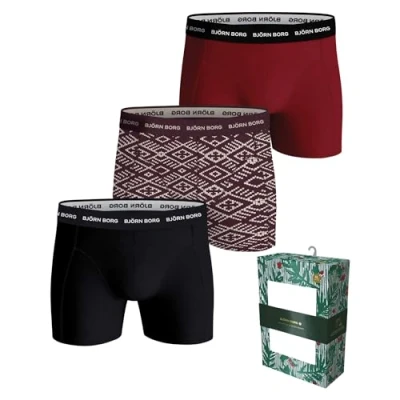 Afbeelding van Björn Borg Boxer 3 PACK Onderbroeken multicolored, Heren, Maat: Large, Multi colored