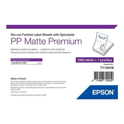 Afbeelding van Epson, Labels, Pp Mat Label Prem Gestanst