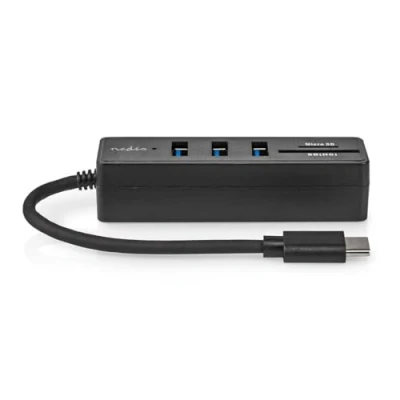 Afbeelding van Nedis USB Hub CCGB64250BK01 Zwart Black