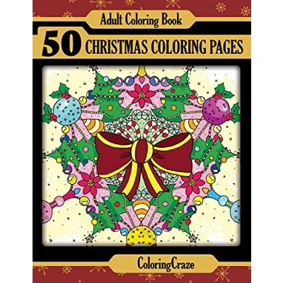 Afbeelding van 50 Christmas Coloring Pages, Books for Adults