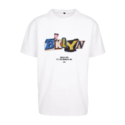 Afbeelding van Upscale by Mister Tee Brklyn Tshirt print, Heren, Maat: XS, White