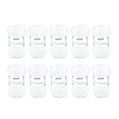 Afbeelding van 3360 01 King Cotton 10x50 gram wit