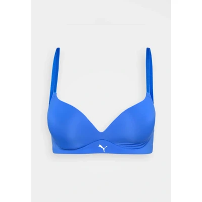 Afbeelding van Puma Women SOFT Padded BRA Tshirt BH, Dames, Maat: 80C, Vivid blue