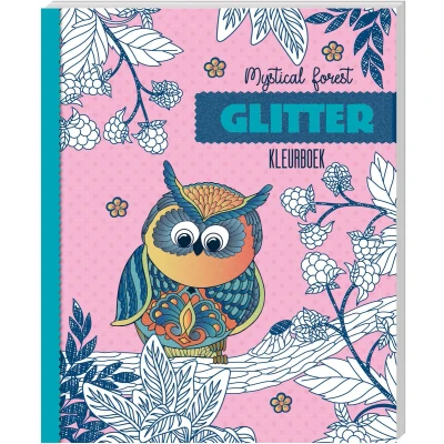 Afbeelding van Kleurboek Interstat Glitter Mystical forest