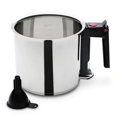 Afbeelding van GSW 983167 Simmer Pot waterkoker, 1,5 l, inclusief trechter, roestvrij staal, zilver, 16 cm, 2 stuks