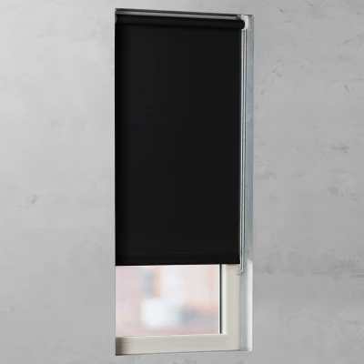 Afbeelding van Rolgordijn Smooth Smart Verduisterend Black 210x190 (Zwart)