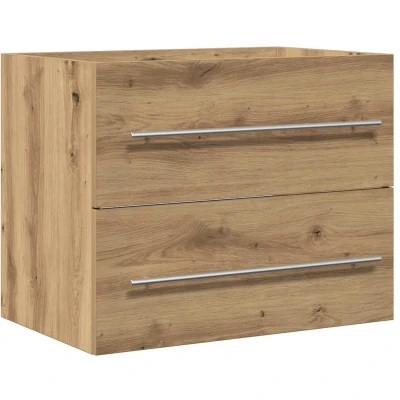 Afbeelding van Wastafelkast 60x38,5x48 cm spaanplaat ambachtelijk eikenkleurig