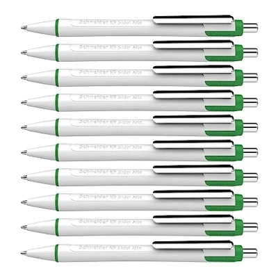 Image de Schneider 133204Stylo bille Slider Xite Vert Lot de 10