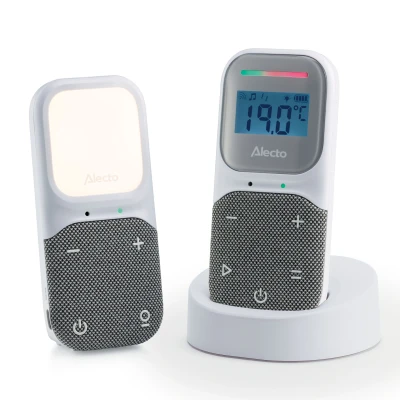 Afbeelding van Alecto Babyfoon Full Eco DECT Audio Nachtlampje en Slaapliedjes DBX140 Wit Grijs