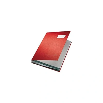 Afbeelding van Esselte Leitz 57000025 Plastic gecoat kartonnen omslag handtekeningenboekje, 20 compartimenten (rood) (Duitse import)