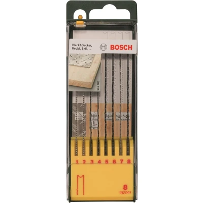 Afbeelding van Bosch Accessories Decoupeerzaagbladset Hout/Metaal 8 delig