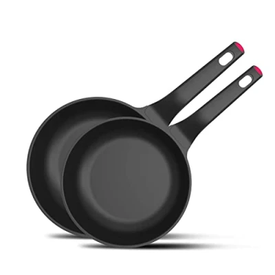 Afbeelding van Taurus Set van 2 Great Moments 20/24 cm koekenpannen, Pan + steelpan, Zwart