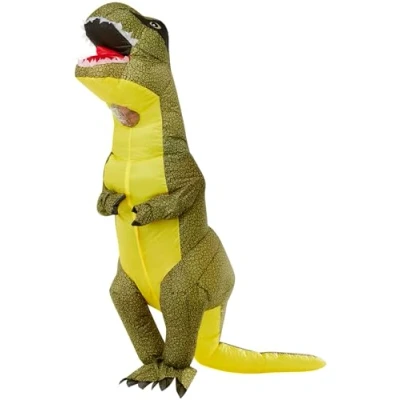 Afbeelding van Smiffys Kostuum Inflatable T Rex Groen