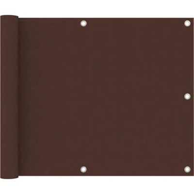 Afbeelding van vidaXL Balkonscherm 75x600 cm oxford stof bruin