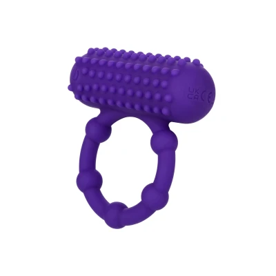 Afbeelding van CalExotics Silicone Rechargeable 5 Bead Maximus Ring Paars