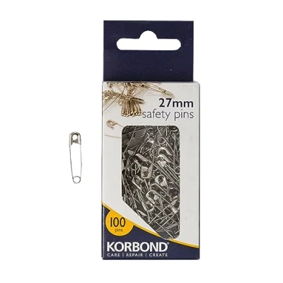 Afbeelding van Korbond veiligheidsspelden, 27 mm, zilverkleurig