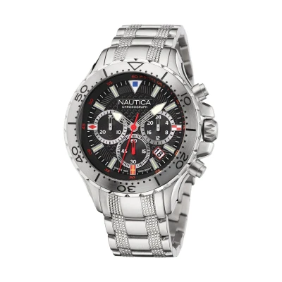Afbeelding van Nautica Gents Watch Quartz Analog Case: 100% Stainless Steel Armband: 49 NAPNSF204