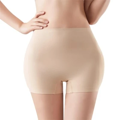 Afbeelding van Gkaopi Vormgevende gewatteerde slip voor dames Vormgevend effect Buikcontrole Naadloze Figuurvormend ondergoed Shapewear dames, Beige