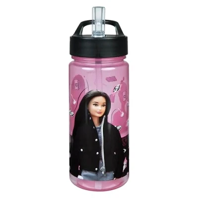 Image de Scooli Gourde Barbie Sans BPA, avec motif Idéale pour les enfants et fans Maternelle école 500 ml