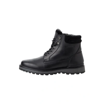 Afbeelding van s.Oliver Veterboots, Heren, Maat: 41, Black Leer