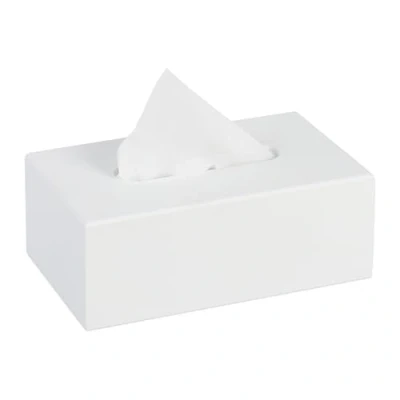 Afbeelding van Relaxdays tissue box tissuehouder houtlook zakdoekendoos rechthoekig modern