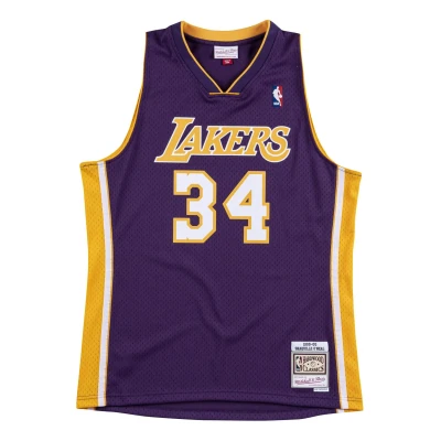 Afbeelding van Mitchell &amp; Ness NBA LOS Angeles Lakers Shaquille O ́NEAL Fanartikel, Heren, Maat: Small, Purple