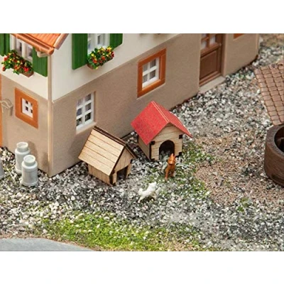 Afbeelding van Faller Hondenhokken modelbouwsets, hobbybouwspeelgoed voor kinderen, modelverf en accessoires