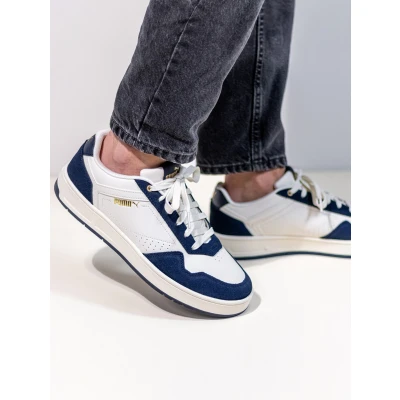 Afbeelding van Puma Sneakers laag, Heren, Maat: 44, Blauw Imitatieleer/ textiel