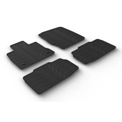 Afbeelding van Gledring 0662 Vloermatset Rubber voor en achter 4 zwart