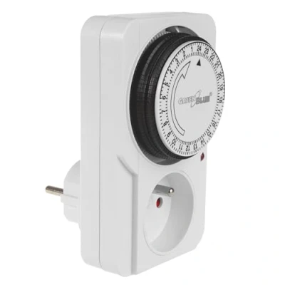 Afbeelding van GreenBlue Tijdschakelaar Timer Schakelaar Type E Mechanische tijdschakelklok 48 programma&#039;s, max. belasting 16A, IP20, GB360