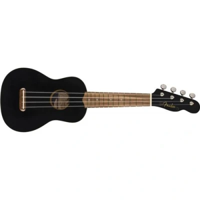 Image de Fender Venice Soprano Uke touche noyer Noire