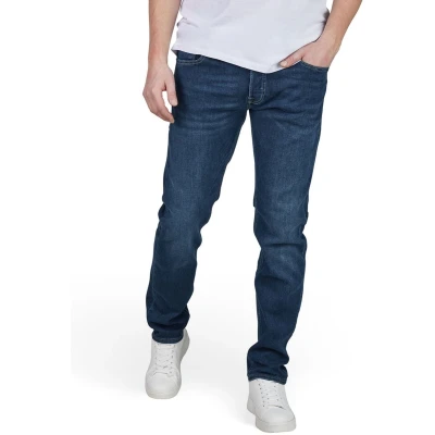 Afbeelding van Jack &amp; Jones Heren Jeans Broeken JJIGLENN slim Fit Blauw Volwassenen