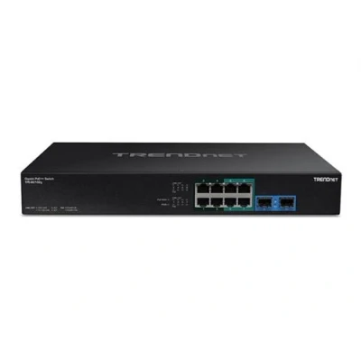Afbeelding van Trendnet 10 poorts Gigabit 4PPoE schakelaar (10 Havens), Netwerkschakelaar, Zwart