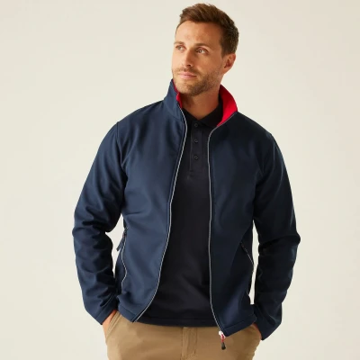 Afbeelding van Regatta Ascender 2 Layer Softshell Jacket RG762 NAVY/CLASSIC RED